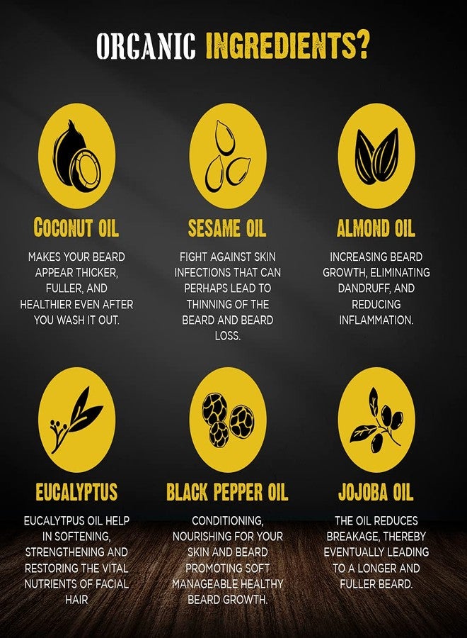 MAN CODE Mancode Beard & Hair Growth Oil, 60ml |With Eucalyptus & Black Pepper Natural Oils including Vitamin E Hair Oil for Thicker & Longer Beard | Beard Oil for Uneven, Patchy & Fast Beard Growth | Growth Oil for Stronger & Fuller Beard Hair - Image 5